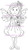 Poppie Fairy with flower dress rubber stamp