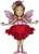 Sweet Iris Fairy with flower dress rubber stamp 