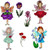 Spring Flora Fairies Complete Set of 7