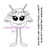 Monster Flirt Set with word rubber stamps