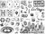 Las Vegas Fun Rubber Stamp Sheet Set SC108