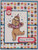 Birthday Bear with Cupcake Hat Line Art Rubber Stamp by Rick St Dennis RSDIBFS016-07