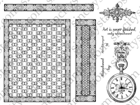 Metal Madness Rubber Stamp Set