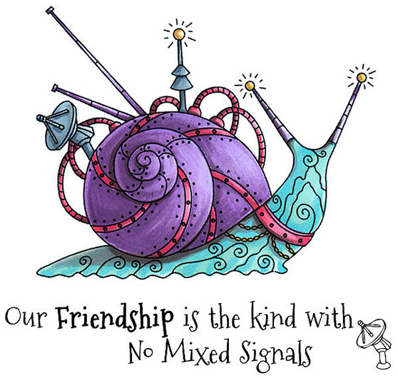 Amazing Snail Steampunk Mech rubber stamps No Mixed Signals Set