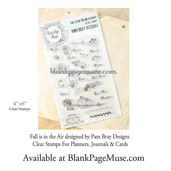 Fall is in the Air Planner CLEAR Stamps designed by Pam Bray Designs CLRPBFall