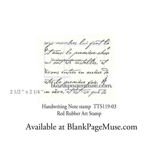 Handwritten Note Art Rubber Stamp TTS119-03