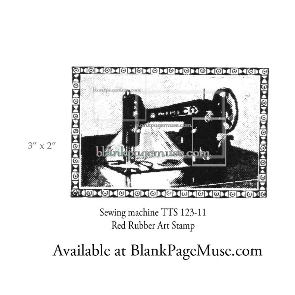 Sewing Machine Art Rubber Stamp TTS123-11