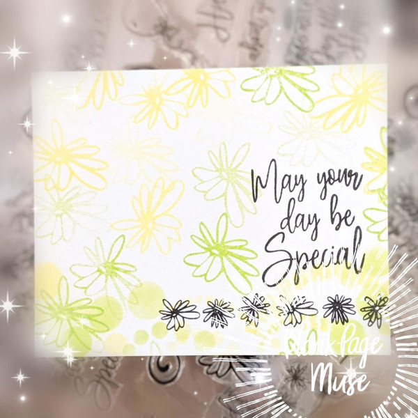 Special Day CLEAR Sentiments Flowers Stamp Set designed by Pam Bray PBSDFlw