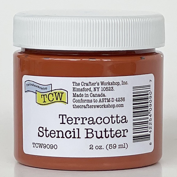 TCW9090 Terracotta Stencil Butter 2 oz. (842554090907) clay terracotta color