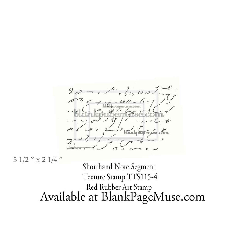 Shorthand Writing Note Segment Background texture Art Rubber Stamp TTS115-04