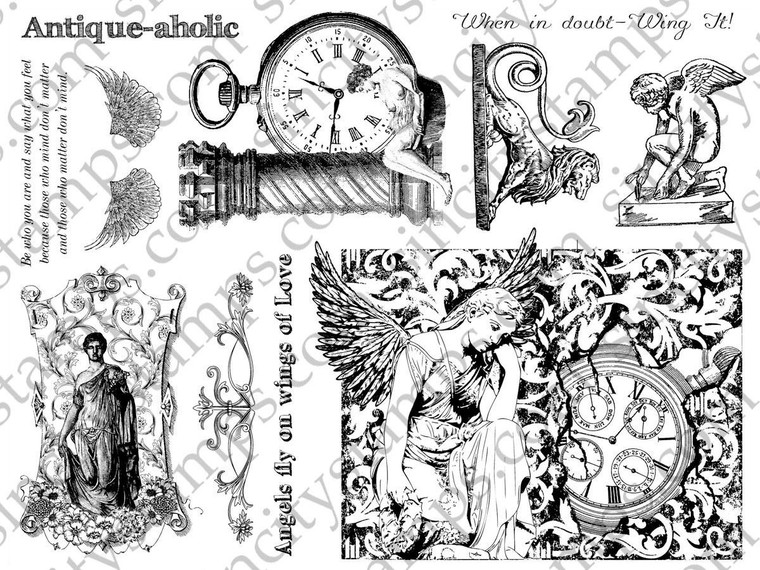 Wing-It Rubber Stamp Set