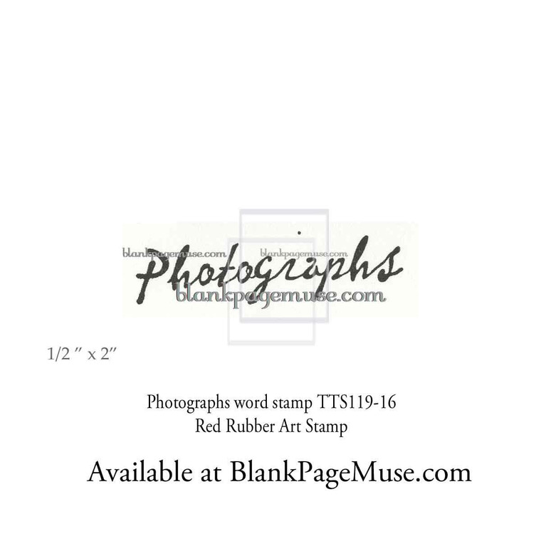 Photographs Word Art Rubber Stamp TTS119-06
