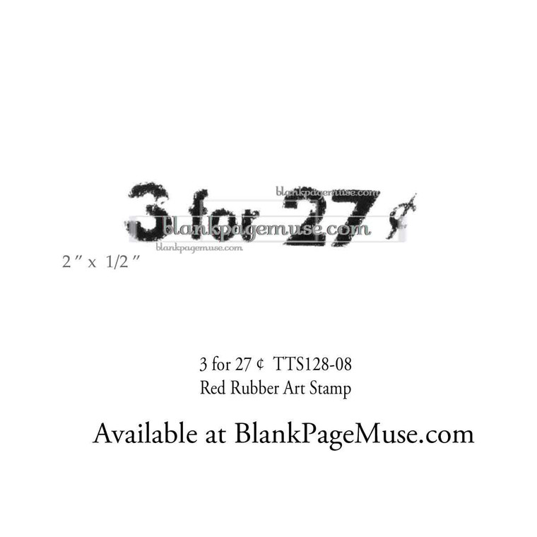 3 for 27 cent Art Rubber Stamp TTS128-08