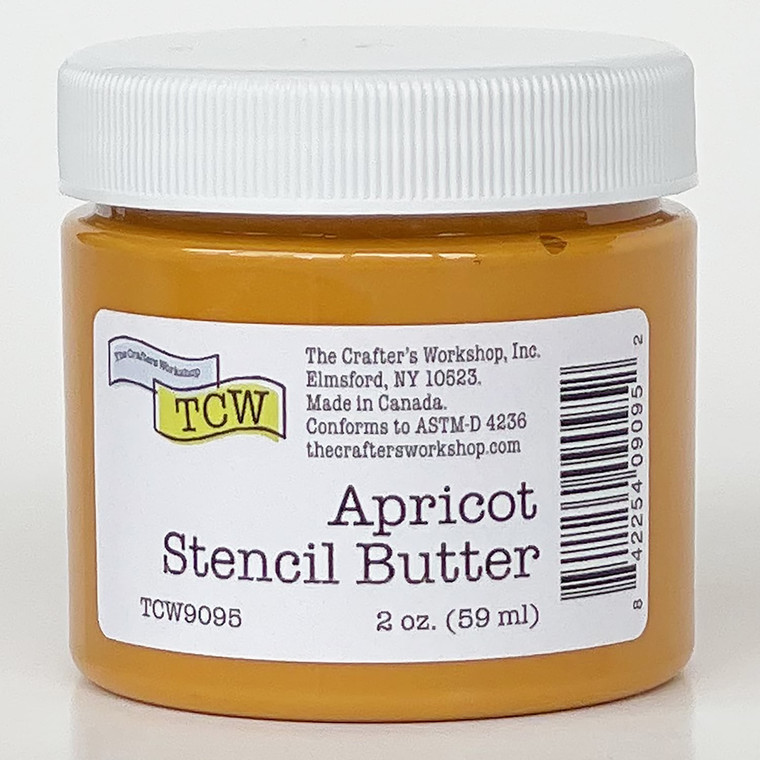 TCW9095 Apricot Stencil Butter 2 oz. (842254090952) yellow orange soft modeling paste