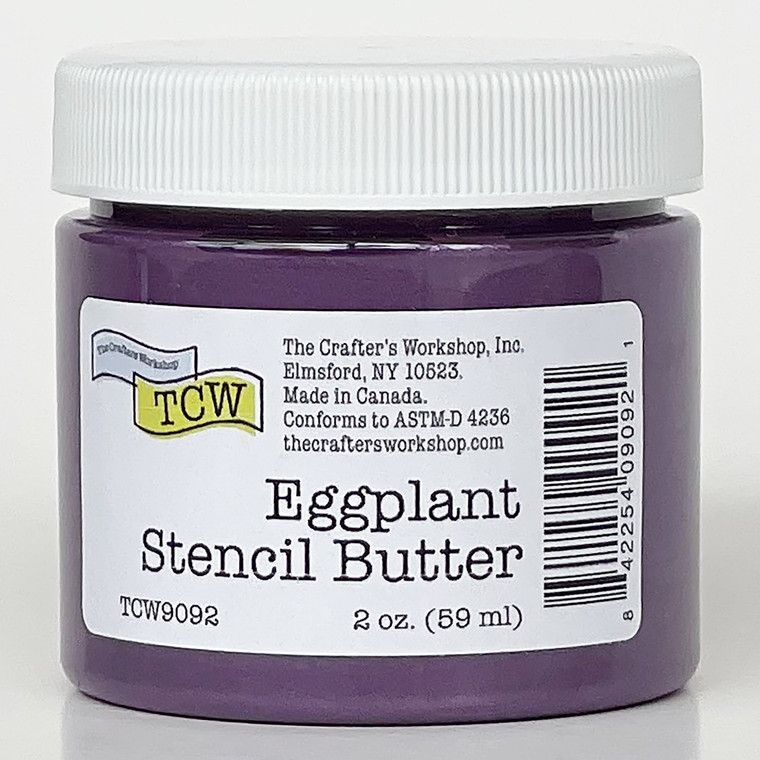 TCW9092 Eggplant Stencil Butter 2 oz. Deep Purple (842254090921) tcw modeling paste crafters workshop