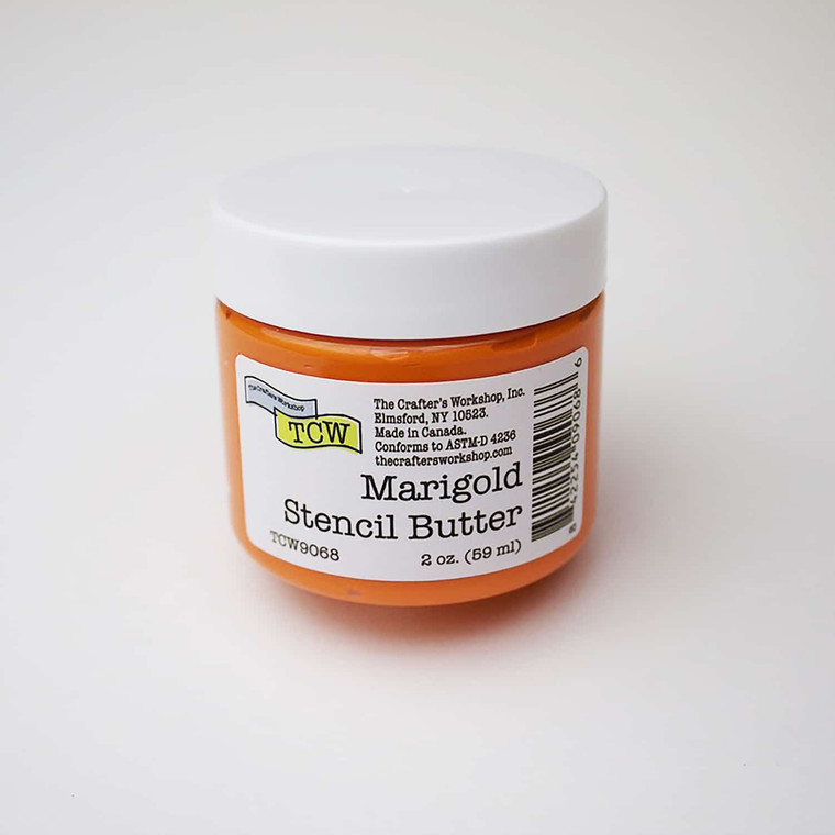 TCW9068 Marigold Stencil Butter 2oz. Orange Color (842254090686) tcw, crafters workshop, orange color modeling paste