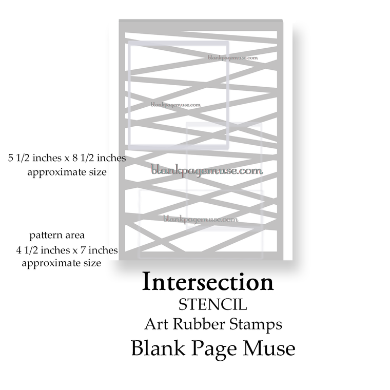 Intersection Criss Crossed Lines Reusable Art Projects Stencil BPMstINT