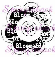 Grunge Flower with Bloom 1