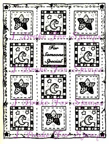 Moon and Stars Baby Quilt