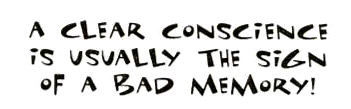 A Clear Conscience