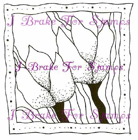 Stained Glass Tulips