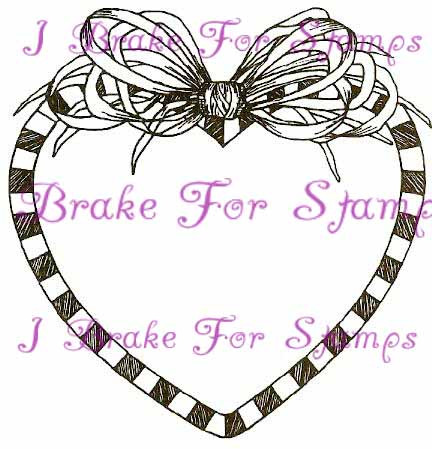 Heart with Raffia Bow