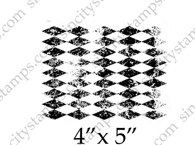 Diamond Repeating Pattern Background Stamp