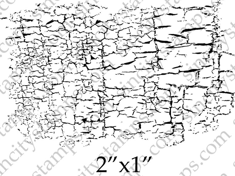 Small Crackle Pattern Rubber Stamp