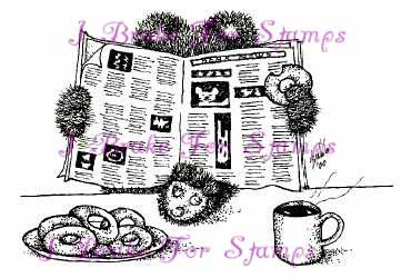 Morning Paper Shy Bear