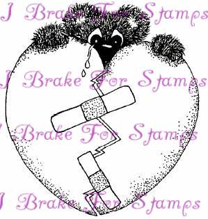 Broken Heart Shy Bear