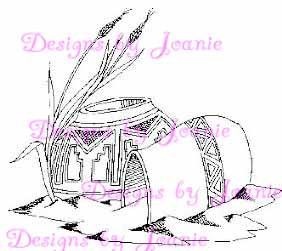 Southwest Pots in Sand