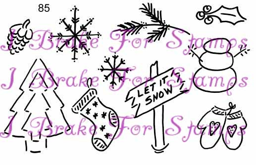 Christmas Half Sheet MS85