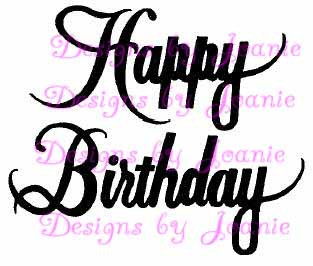 Happy Birthday - Text