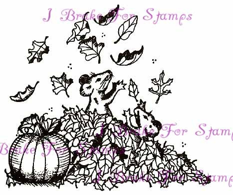 Leaf Pile and Mice