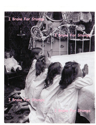 Children Praying PHOTO Stamp