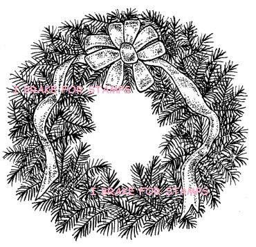 Pine Wreath with Bow