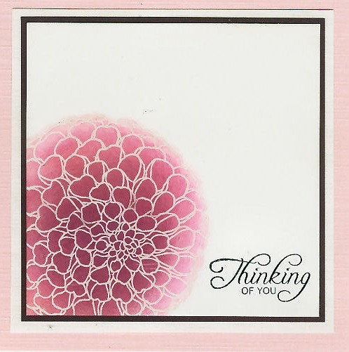 Dahlia flower blossom, simply enjoy it all, thinking of you, you're on my mind sentiments SB127b