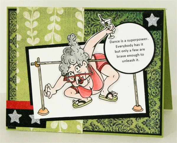 Limbo Dance Daphne Single Humorous Seniors ES1013-6