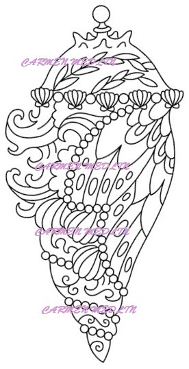 Sea Chrysalis rubber stamp