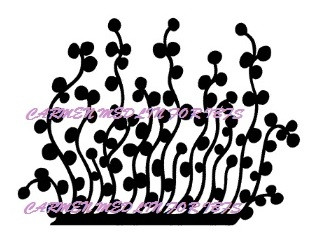 Sea Plant rubber stamp border style