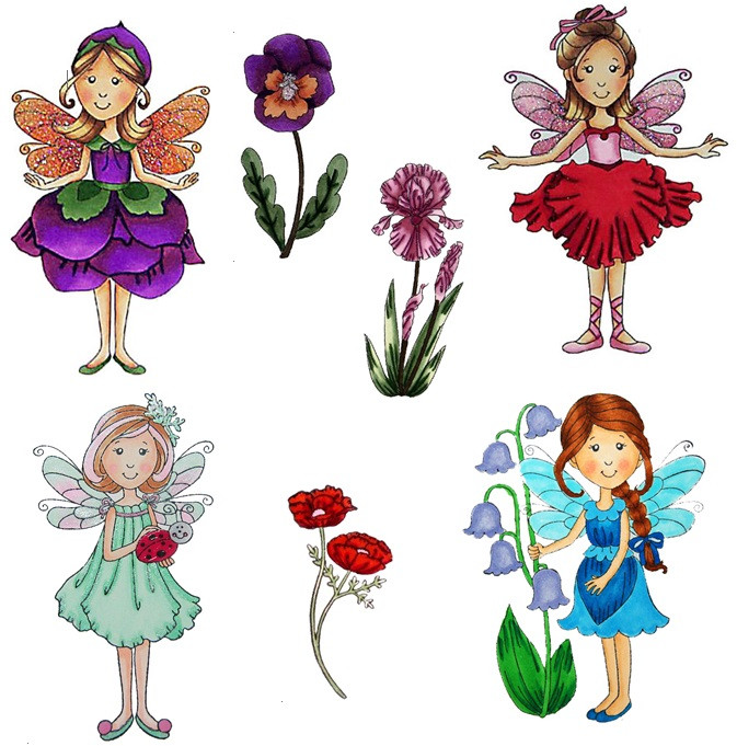Spring Flora Fairies Complete Set of 7