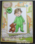 Bedtime Buddies Boy and Girl Sleepytime Rubber Stamps designed by Rick St Dennis RSDIBFS019-00