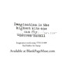 Imagination is the highest kite one can flySentiment Stamp TTS113-09