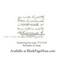 Handwritten Note Art Rubber Stamp TTS119-03