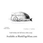 small steampunk inspired airship with half dome top rubber stamp
