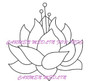 Blank Canvas Lotus - Small flower rubber stamp