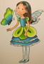 Tulipa flower Fairy rubber stamp Carmen Medlin Designs
