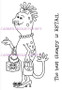 Retail Therapy Curiosity Creature in Heels ready to shop rubber stamp Carmen Medlin Designs
