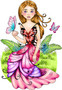 Butterfly Dreams Fantasy Woman in butterfly dress in nature