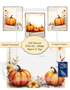 Digital Download Print at Home FALL HARVEST Junk Journal Papercrafts Paper Pack with Bonus 300dpi PNG files